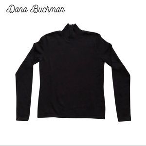 BLACK MOCK TURTLENECK SWEATER
